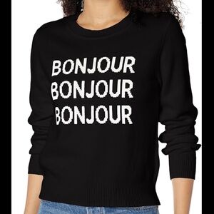 NWOT KARL LAGERFELD PARIS
Women's Bonjour Crewneck Sweater